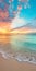 Vibrant Pastels: A Turquoise Sunrise At The Ocean Horizon