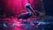 Vibrant Pelican In The Rain Pink Wallpaper Abstract Dp