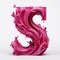 Vibrant Pink 3d Letter E A Stunning Artistic Creation