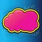 Vibrant Pink Comic Cloud Burst