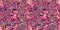 Vibrant pink distortion border. Bright colorful kitsch banner for fluid flow design. Marbled endpaper in vivid pink