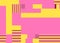 Vibrant pink and yellow abstract background of pixelated geometric shapes. Computer screen noise, color geometrical shapes, flat