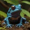 Vibrant Poison Frog: Exploring Nature\\\'s Colorful Amphibians Generated by AI