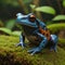 Vibrant Poison Frog: Exploring Nature\\\'s Colorful Amphibians Generated by AI