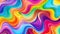 Vibrant Psychedelic Rainbow Swirl Pattern. Generative ai