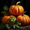 Vibrant Pumpkin Variety: Shelf with a Diversity of Pumpkin Colors and Types - Generative AI
