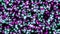 Vibrant purple and blue dot pattern on black background