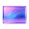 Vibrant Purple and Blue Square Object on White Background