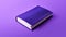 Vibrant Purple Book On Chromatic Background