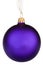 Vibrant purple Christmas Bauble
