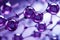 Vibrant Purple cosmetic molecules. Generate Ai