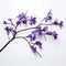 Vibrant Purple Flower Branch: Ephemeral Installation Inspired By Travis Scott