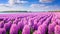 Vibrant Purple Lavender Field with Blooming Flowers generated by AI tool