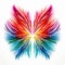 Vibrant Rainbow Swirl Butterfly Feathers, Symmetry, And Luminous Colors