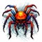 Vibrant Realism: A Colorful Spider With A Scary Look