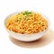 Vibrant And Realistic Noodles On White Background
