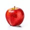 Vibrant Red Apple On White Background - Stunning Post Processed Image