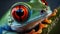 Vibrant Red-Eyed Tree Frog Close-Up for Nature Lovers.