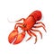 Vibrant Red Lobster Isolated Seafood Culinary Delicacy from the Ocean Depths, Generative Ai