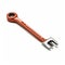 Vibrant Red And Orange Wrench On White Background