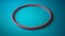 Vibrant Red Ring On Turquoise Surface - 3d Illustration