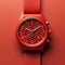 Vibrant Red Swatch Watch With Photorealistic Rendering