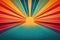 A Vibrant Retro Background With A Bright Sunburst Representing