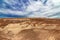 Vibrant sky and never ending undulations of the Petrified National Forrest, AZ, USA