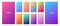 Vibrant and smooth gradient soft colors for devices design illustration