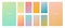 Vibrant and smooth pastel gradient soft colors set for devices