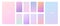 Vibrant and smooth pastel gradient soft colors set for devices