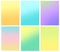 Vibrant and smooth pastel gradient soft colors set for devices