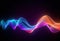 Vibrant Sound Wave Animation AI Generated