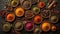 Vibrant Spice and Herb Patterns - A Palette of Flavors