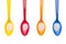 Vibrant Spoons Full of Milk