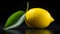 Vibrant Still Life: Captivating Lemon With Dramatic Lighting