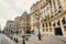 Vibrant street and building in Paris, France