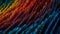 Vibrant striped wool pattern adds modern elegance generated by AI