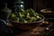 Vibrant Studio Delight Brightly Lit Bowl of Roasted Broccoli, a Healthful Delicacy