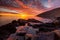 A vibrant sunrise at Encounter Bay on the Fleurieu Peninsula South Australia on 3rd April 2019