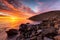 A vibrant sunrise at Encounter Bay on the Fleurieu Peninsula South Australia on 3rd April 2019