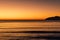 Vibrant sunrise over the water at Jimmy\\\'s Beach, Hawks Nest NSW Australia