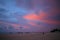 Vibrant sunset over Alleppey Beach