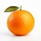 Vibrant Tangerine: Detailed 8k Photo On White Background