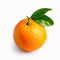 Vibrant Tangerine With Green Leaf - High Definition Fruit Photography