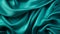 Vibrant Teal Silk Background With Exquisite Clothing Detail