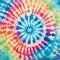 Vibrant Tie Dye Art: Tondo Style On Large Canvas For Colorful Stage Backdrops