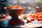 Vibrant Tomato Basil Pasta in a Decorative Bowl