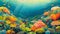 Vibrant Underwater Coral Reef Ecosystem Teeming with Marine Life