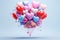 Vibrant Valentines Day Balloon Bouquet graphics